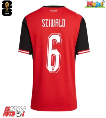 Austria Nicolas Seiwald #6 Primera Equipación Mujer Mundial 2026 Manga Corta